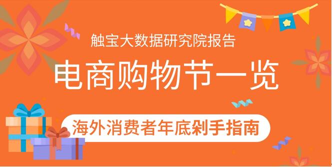 触宝大数据研究院报告--电商购物节一览|海外消费者年底剁手指南