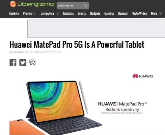 多屏协同与智慧分屏再获好评，华为MatePad Pro 5G引外媒集体力赞