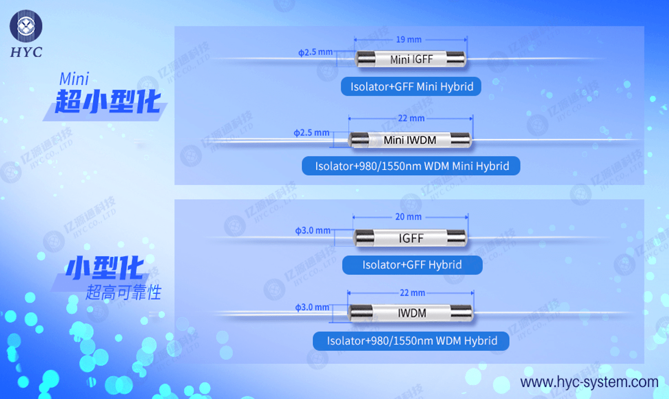 亿源通推出用于EDFA的超小型Hybrid器件产品线 