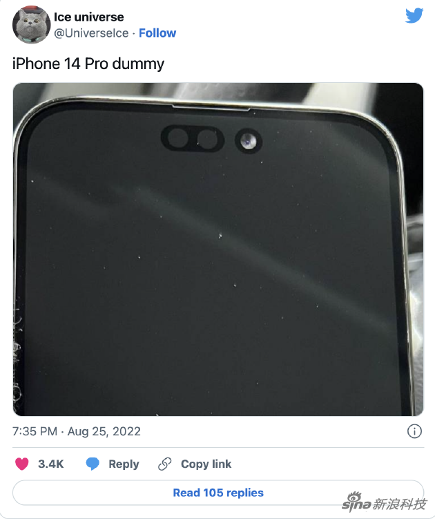 曝iPhone 14 Pro Max状态栏下移 图标更靠近两侧