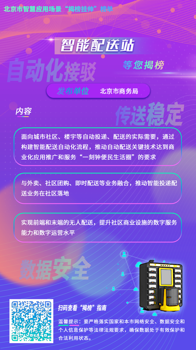 推动“智慧城市2.0”建设，北京发布10个智慧应用场景“揭榜挂帅”榜单！