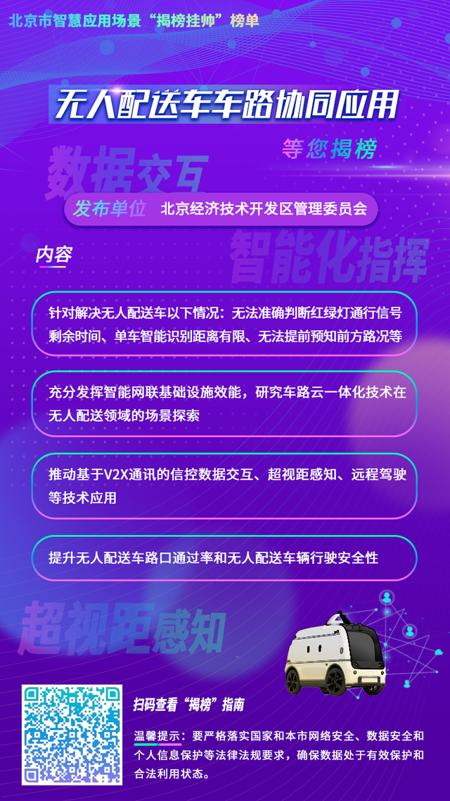 推动“智慧城市2.0”建设，北京发布10个智慧应用场景“揭榜挂帅”榜单！