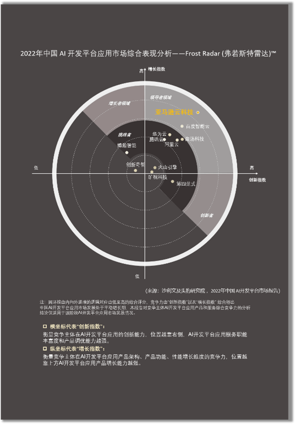 亚马逊云科技连续两年蝉联中国AI开发平台“榜首” 