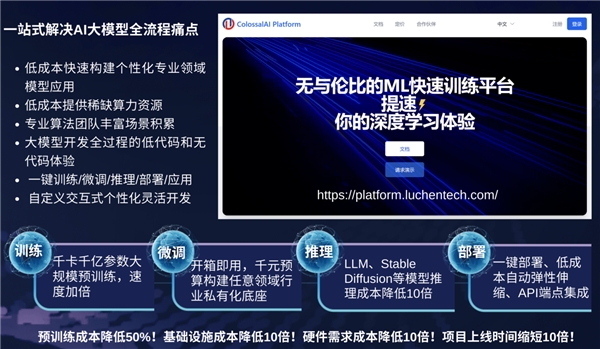 助力AI大模型降本增效 潞晨科技Colossal-AI亮相高交会