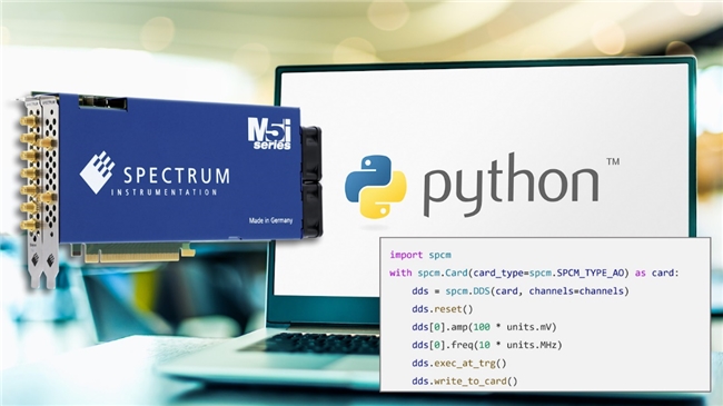 Spectrum仪器为旗下200余款产品提供了灵活的Python编程功能